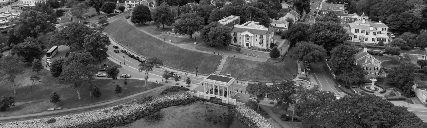 Aerial Drone Photo Plymouth Rock Massachusetts 2024